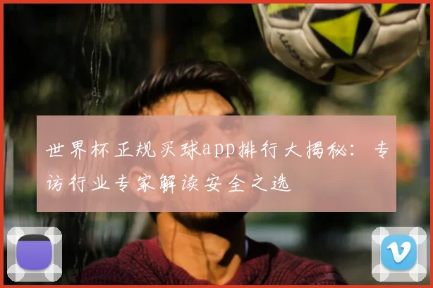 世界杯正规买球app排行大揭秘：专访行业专家解读安全之选